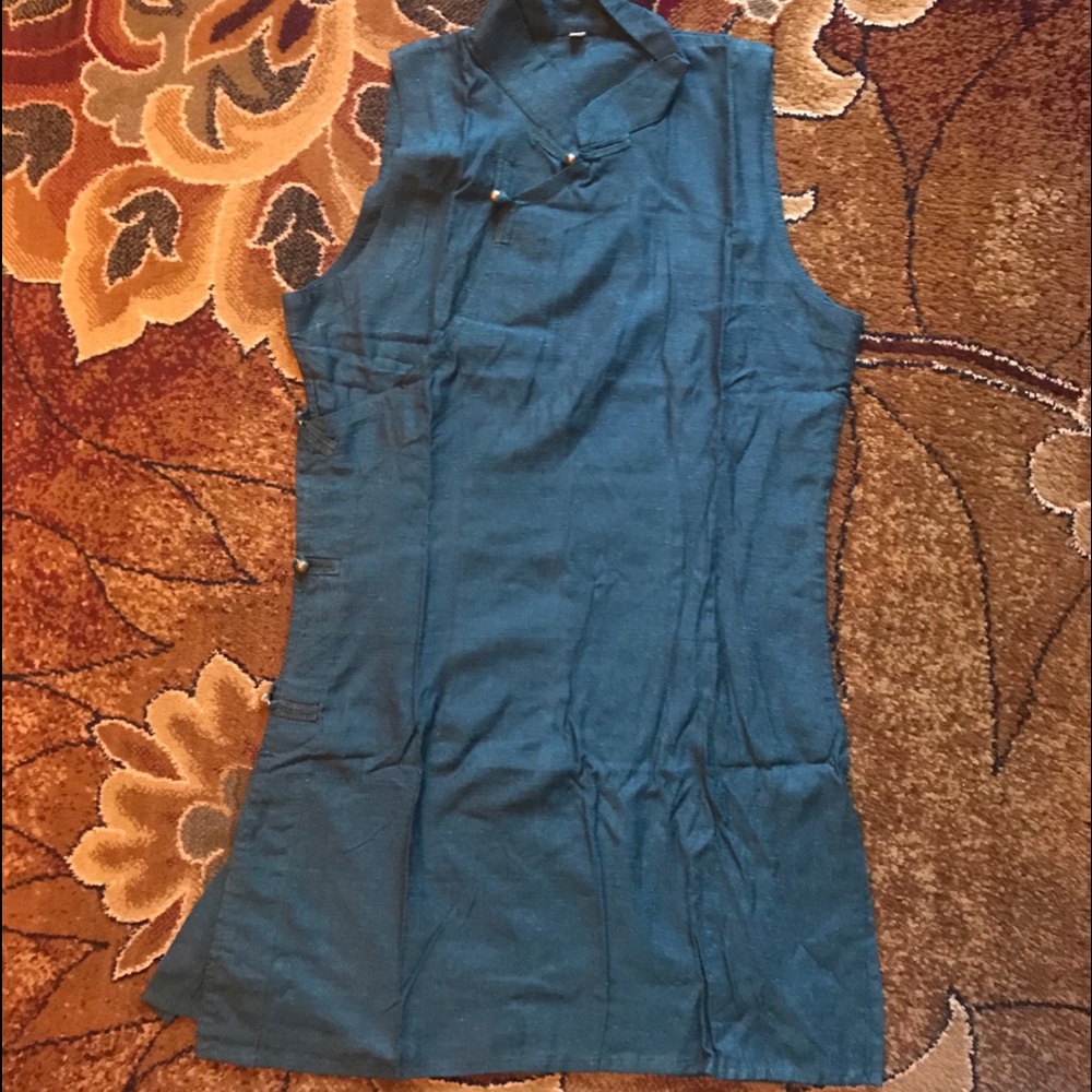 Green Asian style long shirt